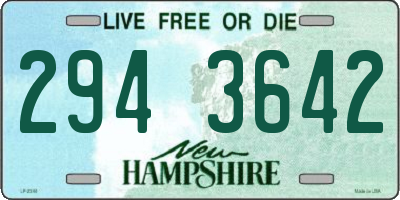 NH license plate 2943642