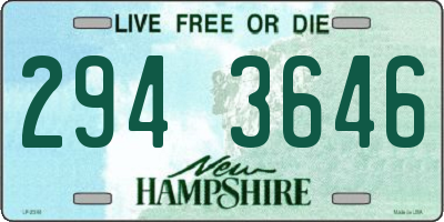 NH license plate 2943646