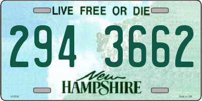 NH license plate 2943662
