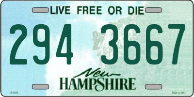 NH license plate 2943667