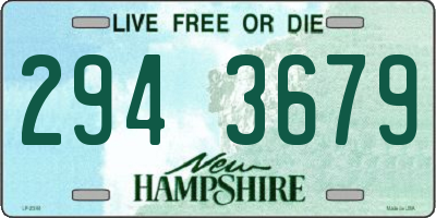 NH license plate 2943679