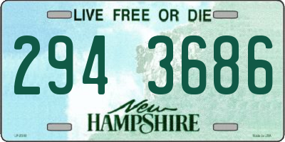 NH license plate 2943686