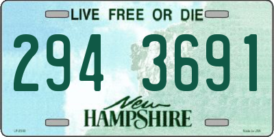 NH license plate 2943691
