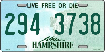 NH license plate 2943738