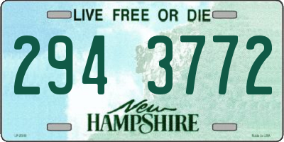 NH license plate 2943772