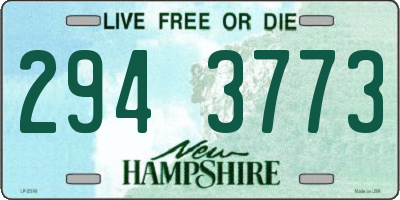 NH license plate 2943773