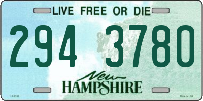 NH license plate 2943780