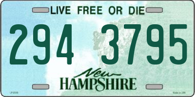 NH license plate 2943795