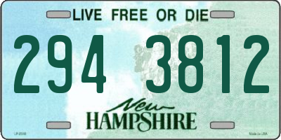 NH license plate 2943812