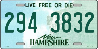 NH license plate 2943832