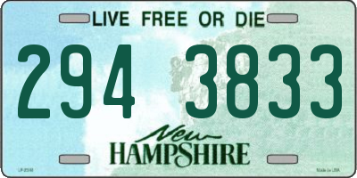 NH license plate 2943833