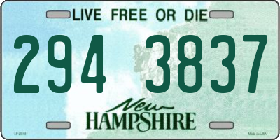 NH license plate 2943837