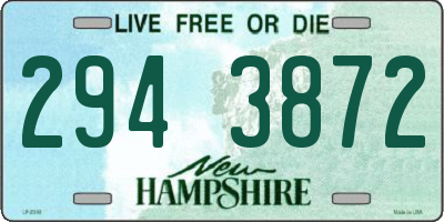 NH license plate 2943872