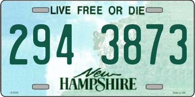NH license plate 2943873