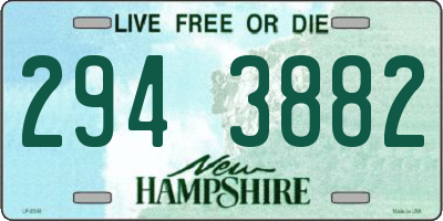 NH license plate 2943882