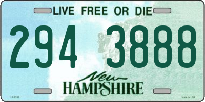 NH license plate 2943888