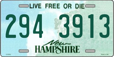 NH license plate 2943913