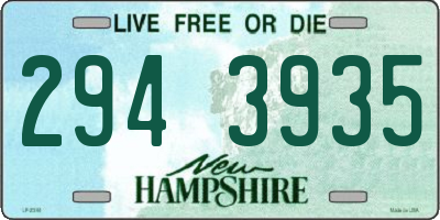 NH license plate 2943935