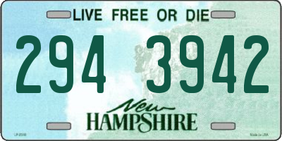 NH license plate 2943942