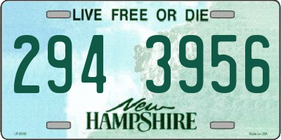 NH license plate 2943956