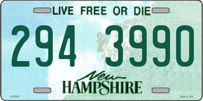 NH license plate 2943990