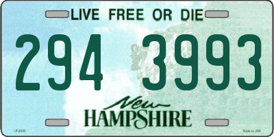 NH license plate 2943993