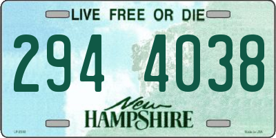 NH license plate 2944038