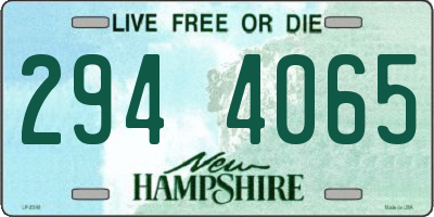 NH license plate 2944065