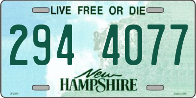 NH license plate 2944077