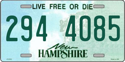 NH license plate 2944085