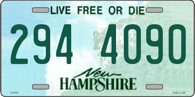 NH license plate 2944090