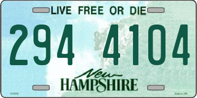 NH license plate 2944104