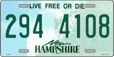 NH license plate 2944108