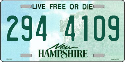 NH license plate 2944109