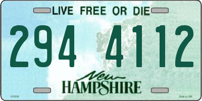 NH license plate 2944112
