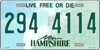 NH license plate 2944114