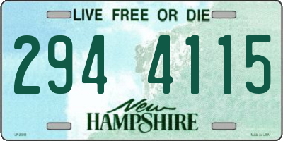 NH license plate 2944115