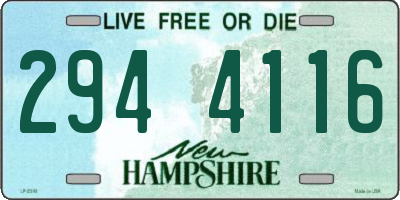 NH license plate 2944116