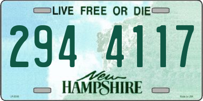 NH license plate 2944117