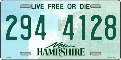 NH license plate 2944128