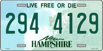 NH license plate 2944129