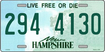 NH license plate 2944130