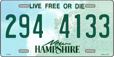 NH license plate 2944133