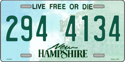 NH license plate 2944134