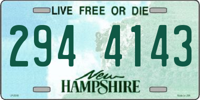 NH license plate 2944143