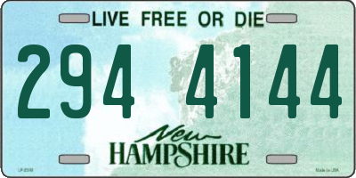 NH license plate 2944144