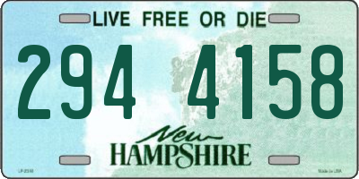 NH license plate 2944158