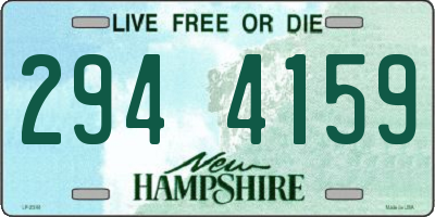 NH license plate 2944159