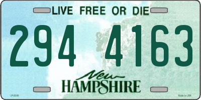NH license plate 2944163