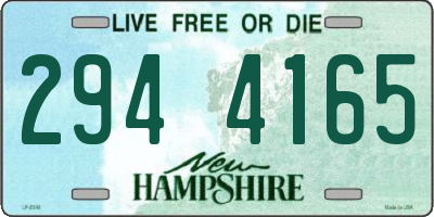 NH license plate 2944165
